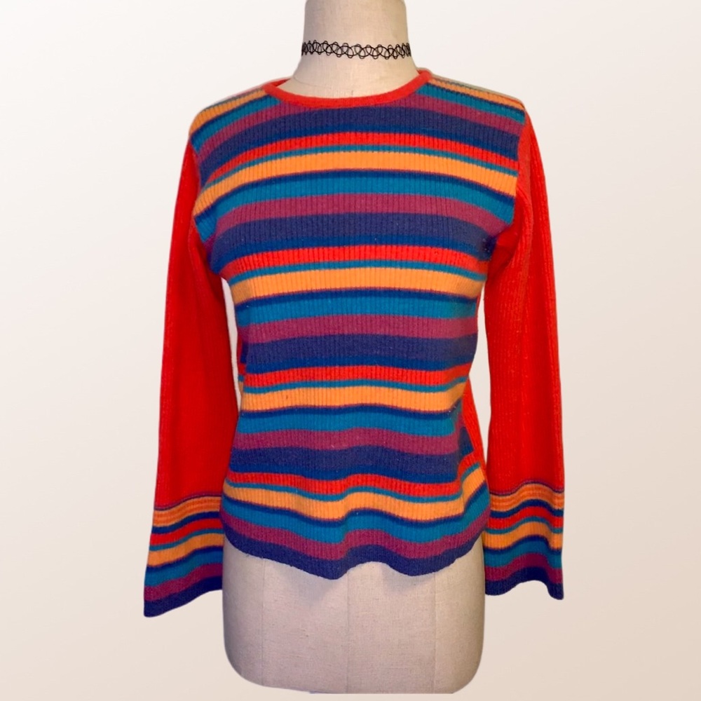 Vintage 90s striped sweater/top